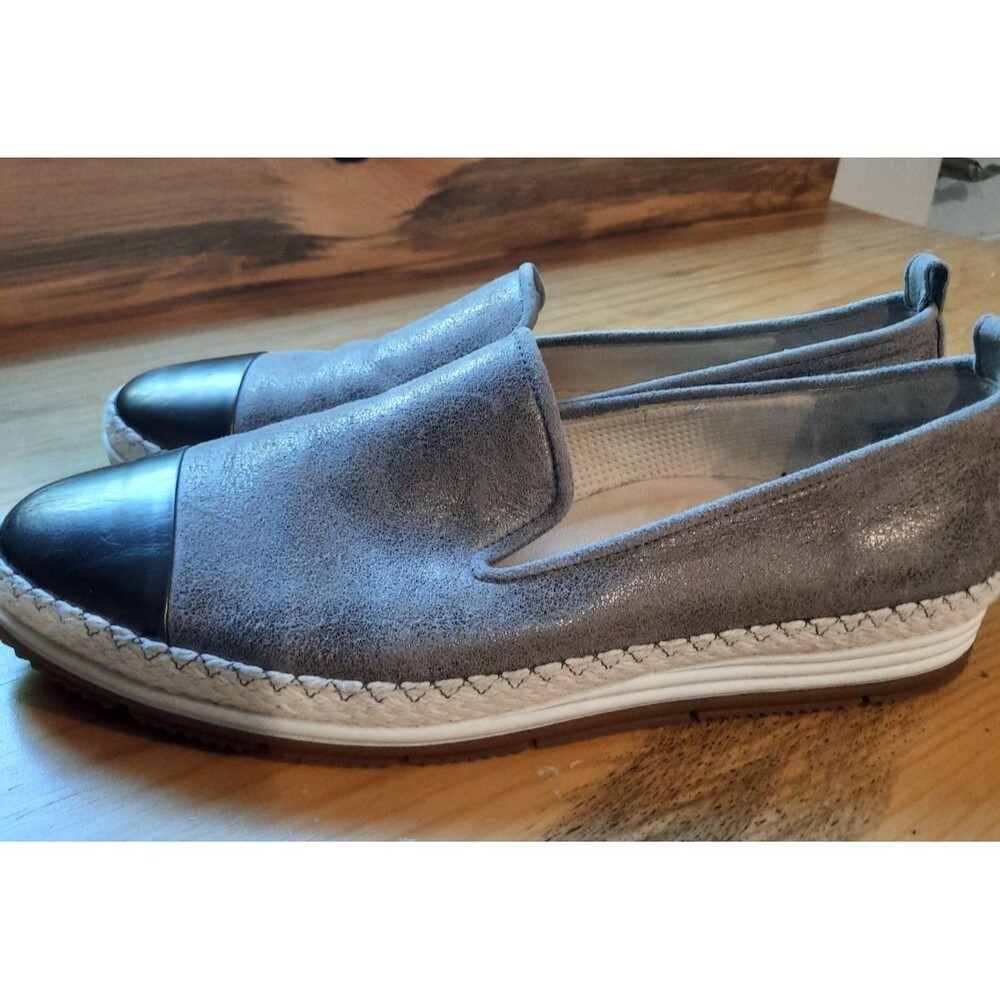 Paul Green US Women’s 8.5 UK 6 Leather Slip On Espadrille Loafer Joaquin Shoes